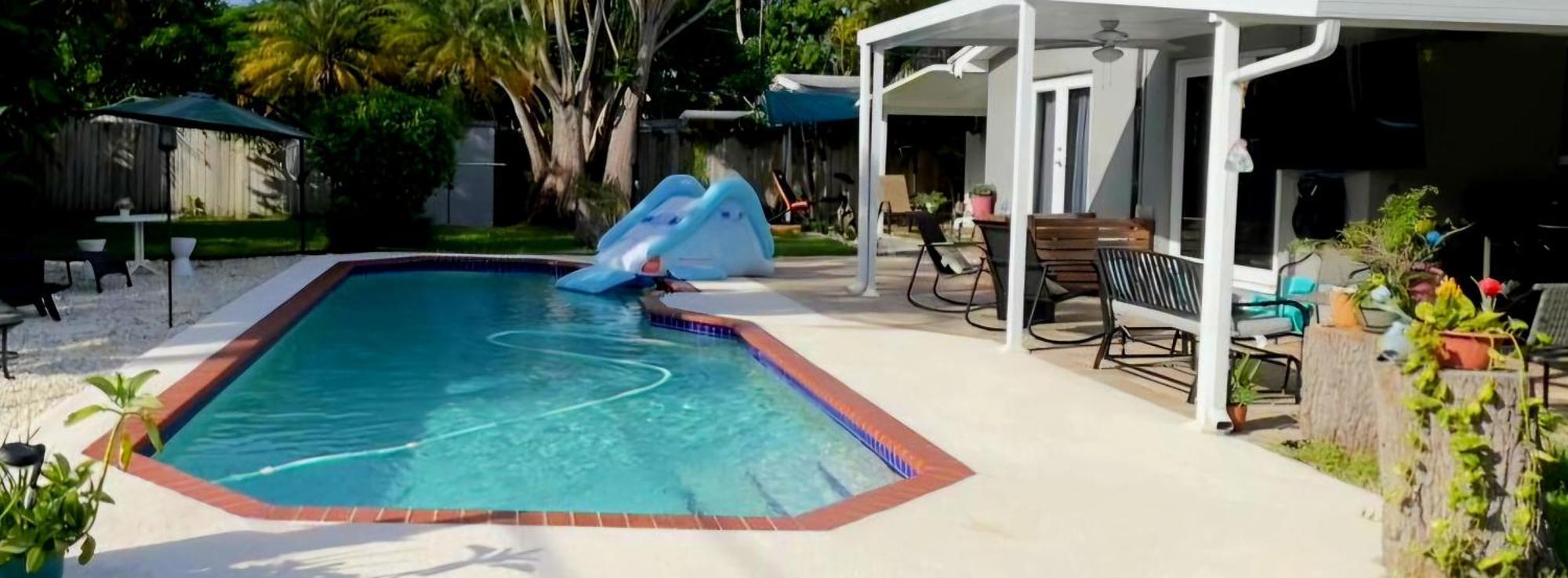 Pool House Resort Heated Swimming Pool Family Getaway Cutler Bay Exterior photo